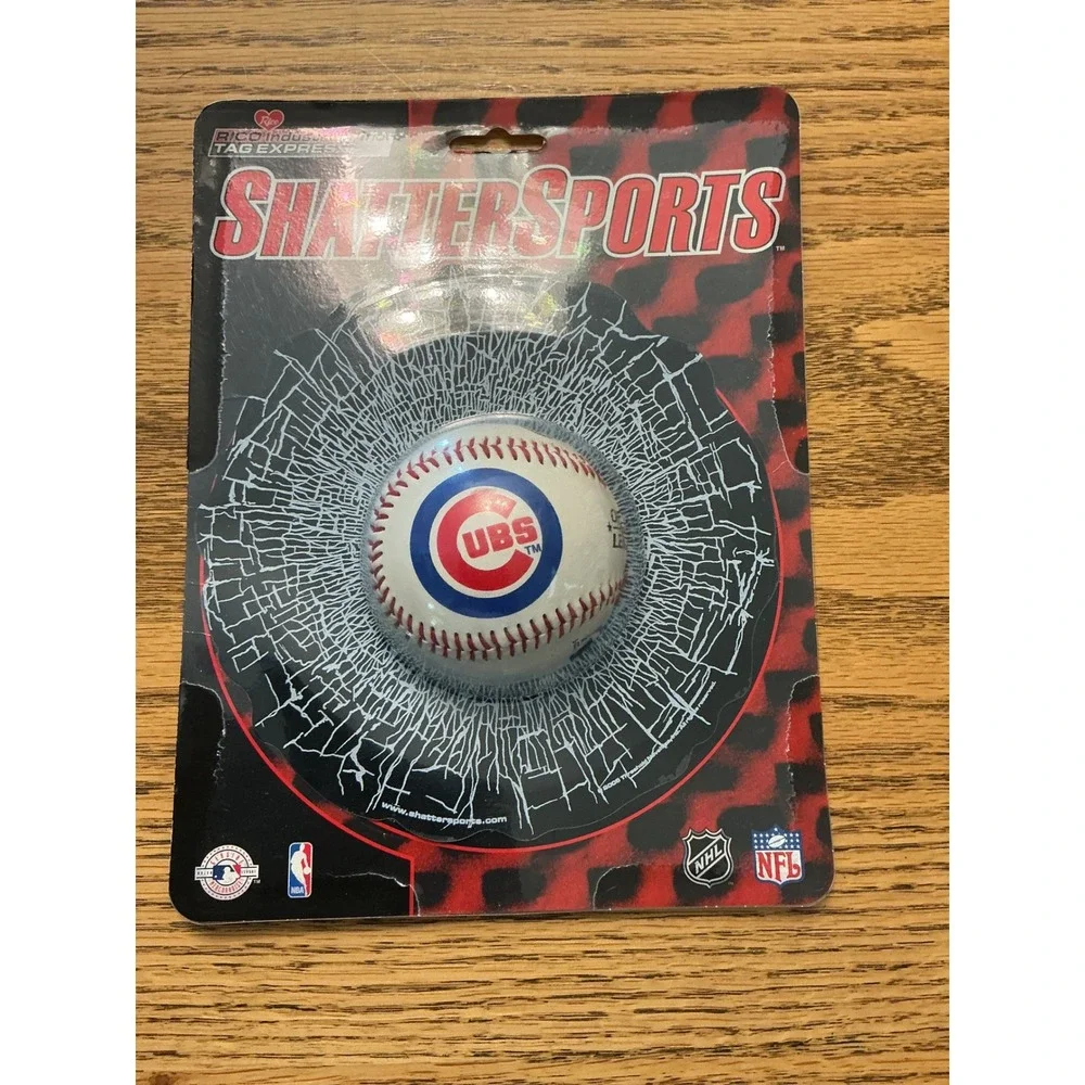 Chicago Cubs ShatterSports Static Cling Window Decal MLB Baseball Broken Glass